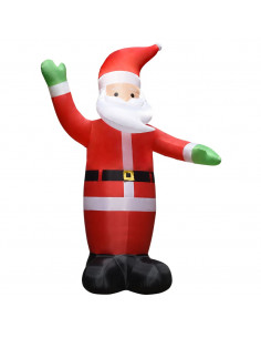Babbo Natale Gonfiabile Decorazione con LED IP44 4,5 m 2