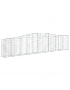 Cesto Gabbione ad Arco 400x30x80/100 cm Ferro Zincato 2