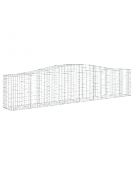 Cesto Gabbione ad Arco 400x50x80/100 cm Ferro Zincato