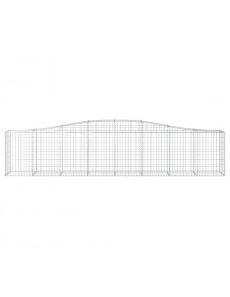 Cesto Gabbione ad Arco 400x50x80/100 cm Ferro Zincato