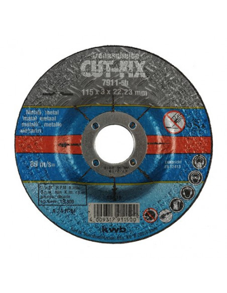 Disco taglio smerigliatrice Kwb 791950 CUT FIX Per Metallo