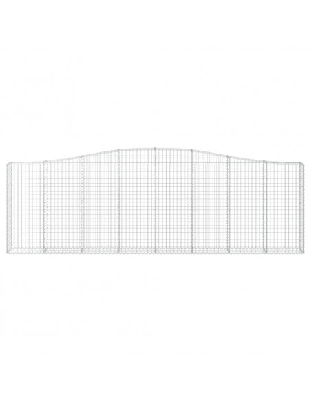 Cesto Gabbione ad Arco 400x30x120/140 cm Ferro Zincato