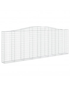 Cesto Gabbione ad Arco 400x30x140/160 cm Ferro Zincato 2