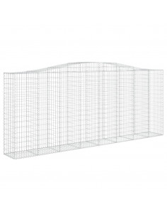 Cesto Gabbione ad Arco 400x50x160/180 cm Ferro Zincato 2