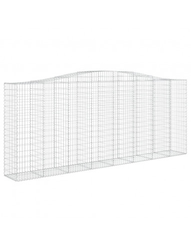 Cesto Gabbione ad Arco 400x50x160/180 cm Ferro Zincato