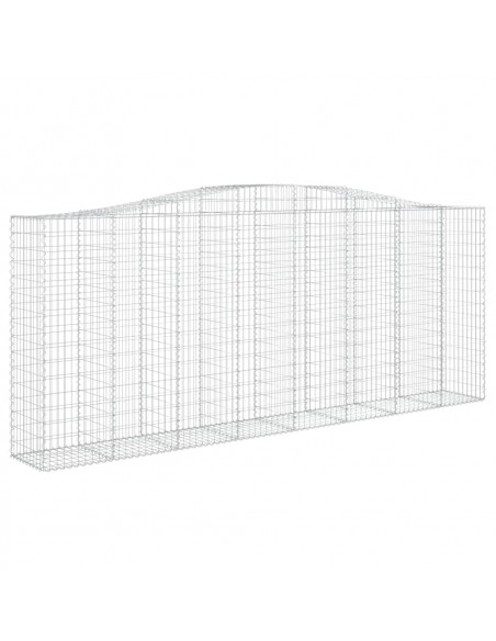 Cesto Gabbione ad Arco 400x50x160/180 cm Ferro Zincato