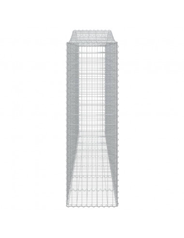 Cesto Gabbione ad Arco 400x50x160/180 cm Ferro Zincato