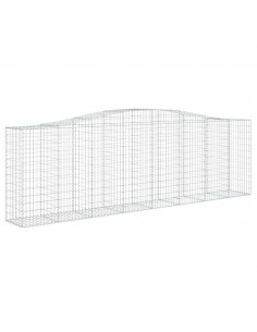 Cesto Gabbione ad Arco 400x50x120/140 cm Ferro Zincato 2
