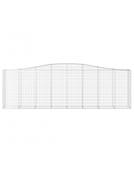 Cesto Gabbione ad Arco 400x50x120/140 cm Ferro Zincato