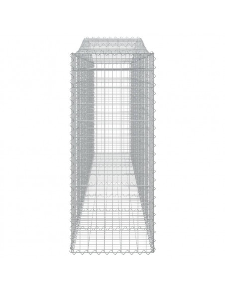 Cesto Gabbione ad Arco 400x50x120/140 cm Ferro Zincato