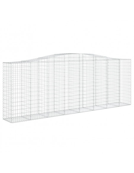 Cesto Gabbione ad Arco 400x50x140/160 cm Ferro Zincato