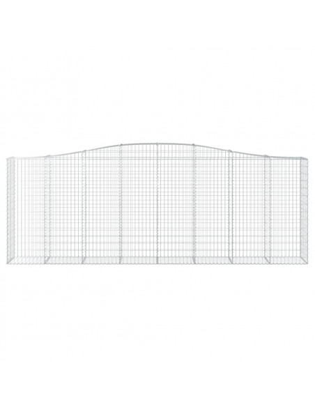 Cesto Gabbione ad Arco 400x50x140/160 cm Ferro Zincato