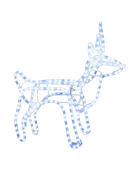 Figura Natalizia Renna Bianco Freddo 60x30x60 cm