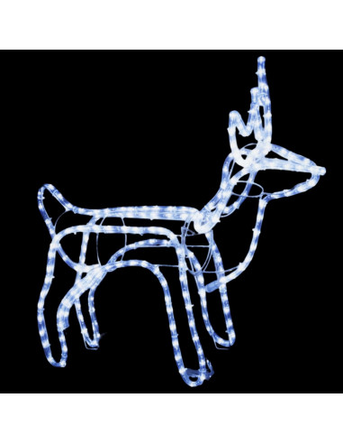 Figura Natalizia Renna Bianco Freddo 60x30x60 cm