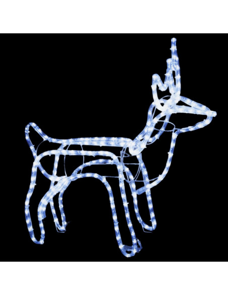 Figura Natalizia Renna Bianco Freddo 60x30x60 cm