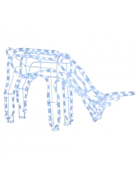 Figura Natalizia Renna Bianco Freddo 73x31x45 cm