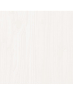 Giroletto con Testiera Bianco 140x190 cm in Legno Massello