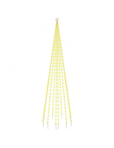 Albero di Natale Pennone Bianco Caldo 310 LED 300 cm