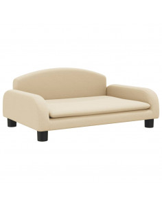 Divano per Bambini Crema 70x45x30 cm in Tessuto 2