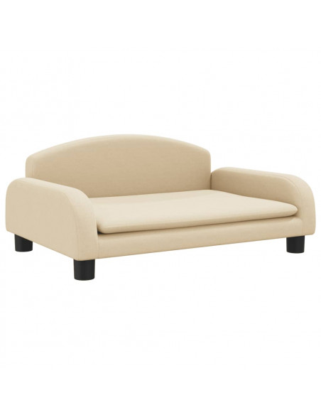 Divano per Bambini Crema 70x45x30 cm in Tessuto