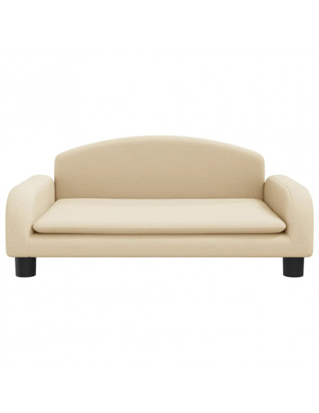 Divano per Bambini Crema 70x45x30 cm in Tessuto
