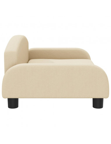 Divano per Bambini Crema 70x45x30 cm in Tessuto