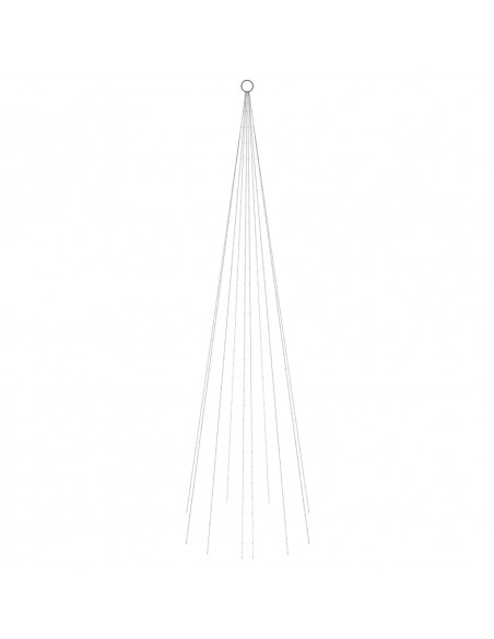 Albero di Natale Pennone Blu 310 LED 300 cm