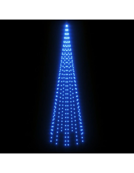 Albero di Natale Pennone Blu 310 LED 300 cm