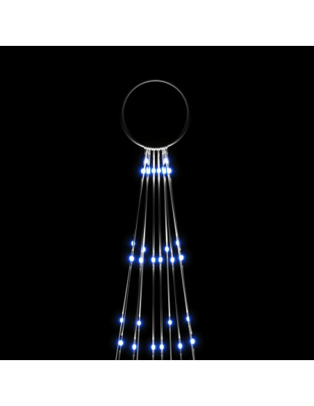 Albero di Natale Pennone Blu 310 LED 300 cm