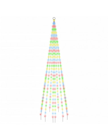 Albero di Natale Pennone Colorato 310 LED 300 cm