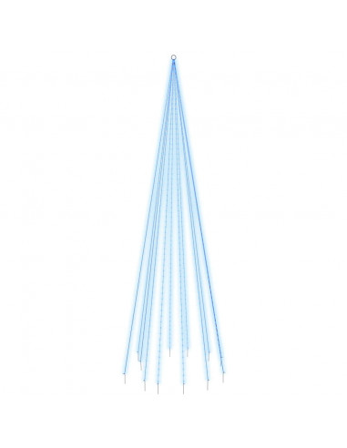 Albero di Natale Pennone Blu 732 LED 500 cm