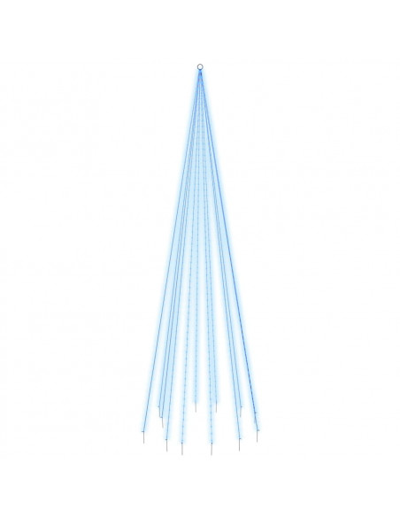 Albero di Natale Pennone Blu 732 LED 500 cm