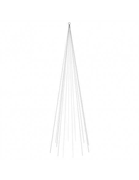 Albero di Natale Pennone Blu 732 LED 500 cm