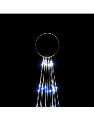 Albero di Natale Pennone Blu 732 LED 500 cm