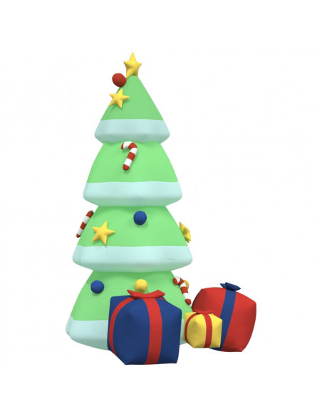 Albero di Natale Gonfiabile con LED 240 cm