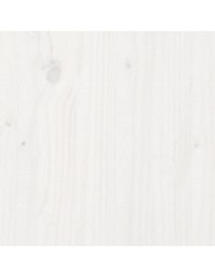 Giroletto con Testiera Bianco 150x200 cm Legno Massello di Pino