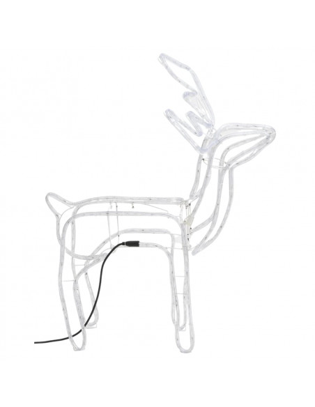 Figure Natalizie Renne 3 pz Bianco Freddo 76x42x87 cm