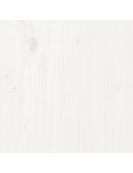 Giroletto con Testiera Bianco 160x200 cm Legno Massello