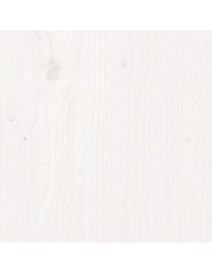 Giroletto con Testiera Bianco 160x200 cm Legno Massello