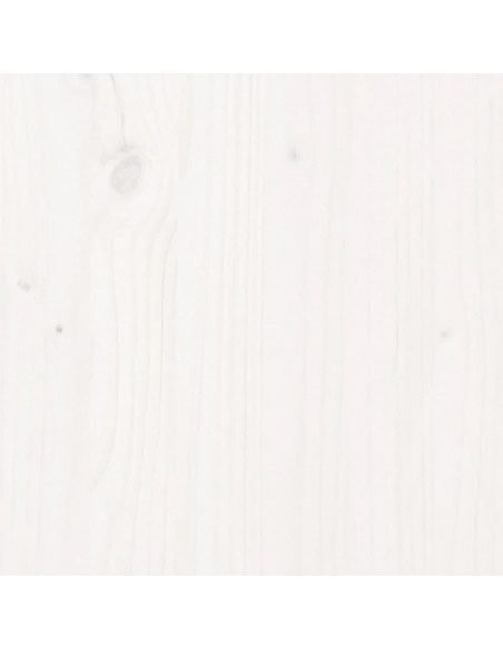 Giroletto con Testiera Bianco 160x200 cm Legno Massello