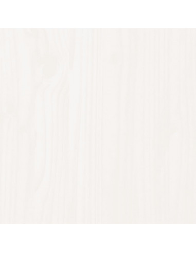 Giroletto con Testiera Bianco 160x200 cm Legno Massello