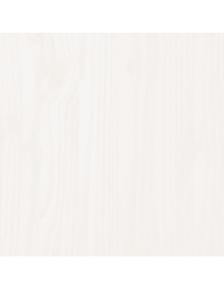 Giroletto con Testiera Bianco 160x200 cm Legno Massello