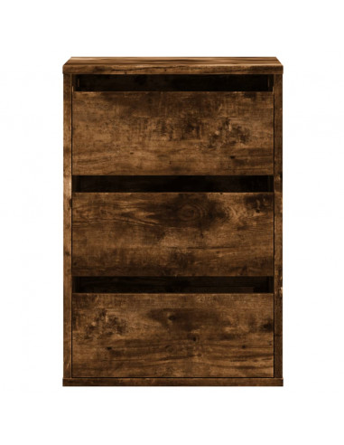 Cassettiera Angolare Rovere Fumo 40x41x58cm Legno Multistrato