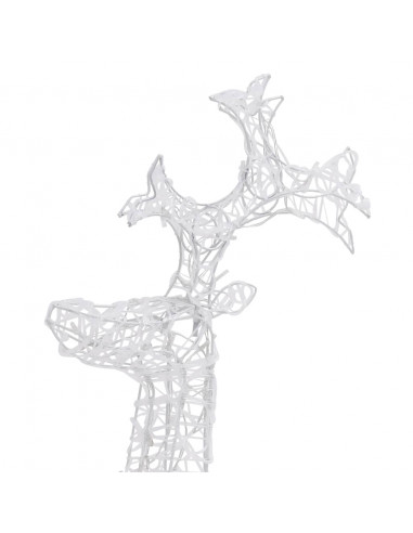 Decorazioni Natalizie Renne 2 pz 60x16x100 cm in Acrilico