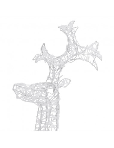 Decorazioni Natalizie Renne 3 pz 60x16x100 cm in Acrilico