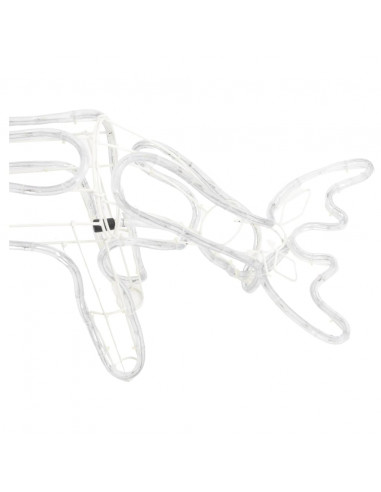 Figure Natalizie Renne 2 pz Bianco Freddo 73x31x45 cm
