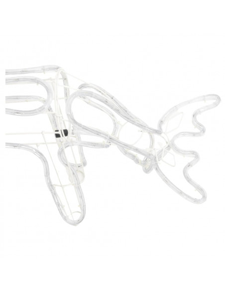Figure Natalizie Renne 2 pz Bianco Freddo 73x31x45 cm