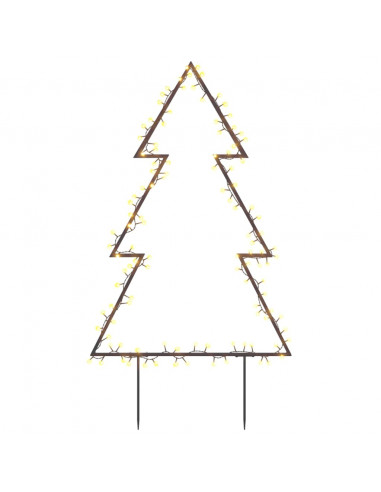 Decorazione Luminosa Natalizia con Picchetti Albero 115LED 90cm