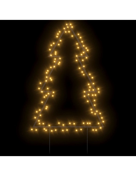 Decorazione Luminosa Natalizia con Picchetti Albero 115LED 90cm