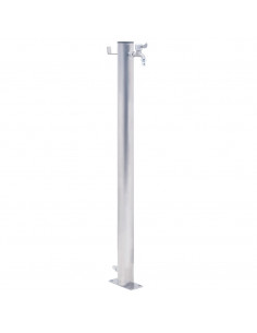 Colonna d'Acqua da Giardino 60 cm Acciaio Inox Rotonda 2